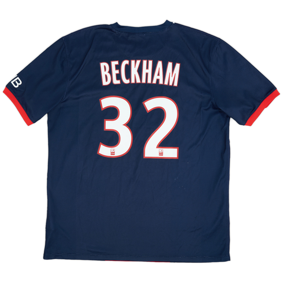 2013-14 Paris Saint-Germain Home Shirt Beckham #32 - 9/10 - (XL)
