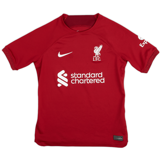 2022-23 Liverpool Home Shirt - 8/10 - (S.Boys)