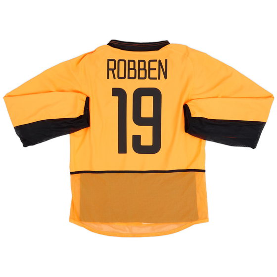 2002-04 Netherlands Authentic Home L/S Shirt Robben #19 - 9/10 - (M)