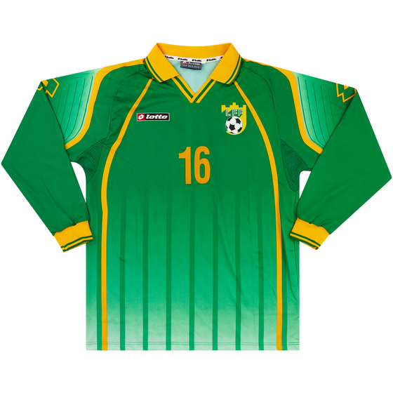 2000-01 Lithuania Match Issue Away L/S Shirt #16
