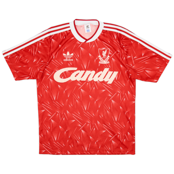 1989-91 Liverpool Home Shirt - 9/10 - (M)