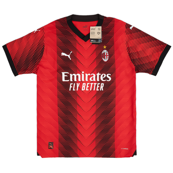2023-24 AC Milan Authentic Home Shirt