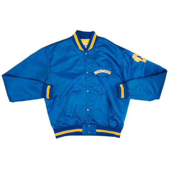 1990-93 Milwaukee Brewers Starter Satin Varsity Jacket (Very Good) L