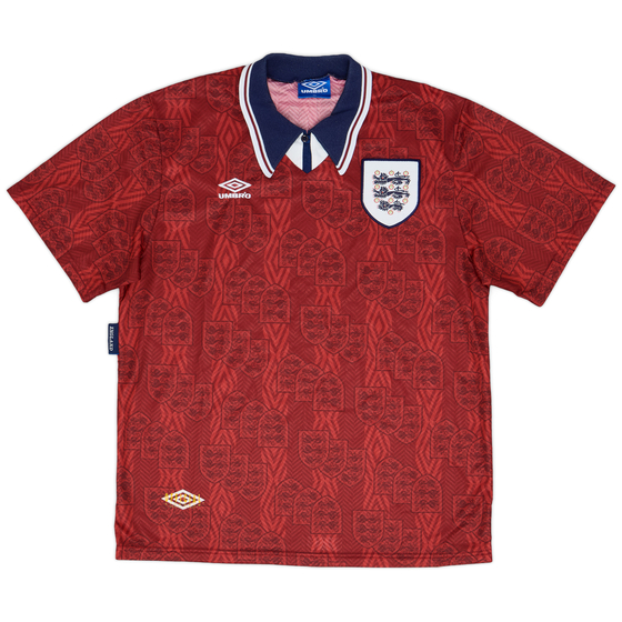 1993-95 England Away Shirt - 9/10 - (XL)
