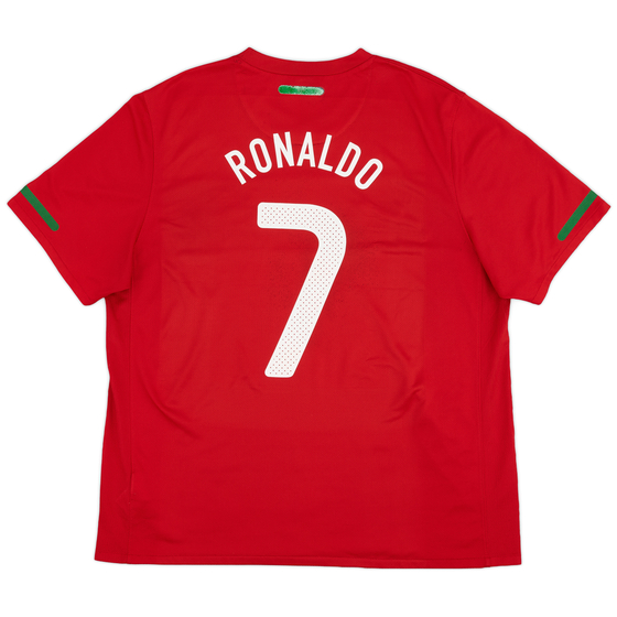 2010-11 Portugal Home Shirt Ronaldo #7 - 8/10 - (XL)