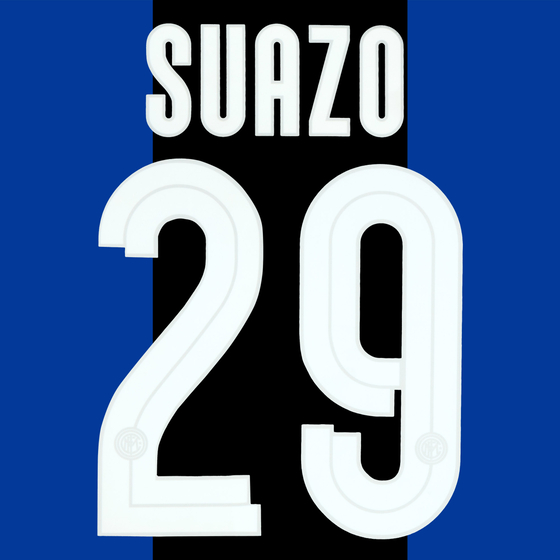2007-08 Inter Milan Home/Away Suazo #29 Name Set