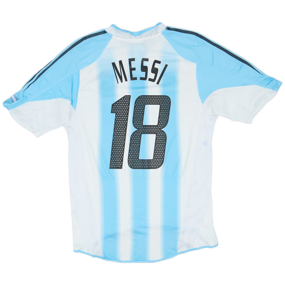 2004-05 Argentina Home Shirt Messi #18 - 6/10 - (L)