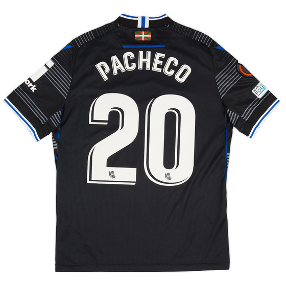 2022-23 Real Sociedad Match Issue Europa League Away Shirt Pacheco #20