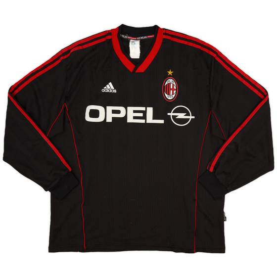 1998-99 AC Milan adidas Training L/S Shirt - 8/10 - (XL)