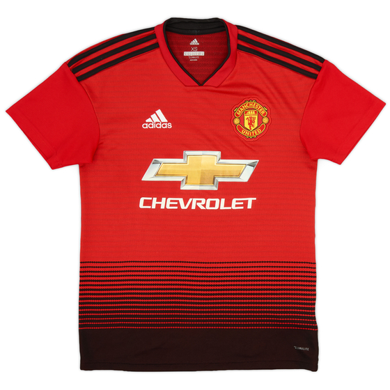2018-19 Manchester United Home Shirt - 9/10 - (XS)