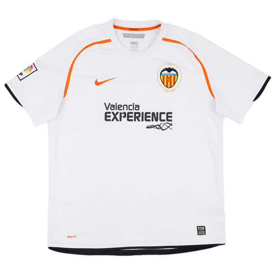 2008-09 Valencia Home Shirt - 6/10 - (XL)
