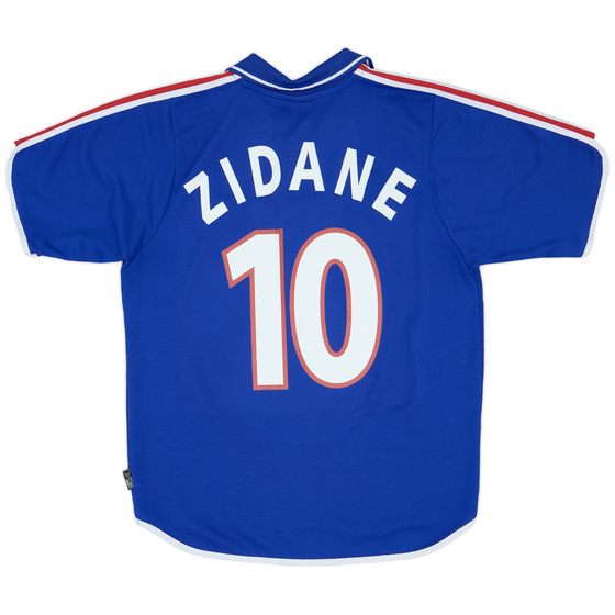 2000-02 France Home Shirt Zidane #10 - 8/10 - (M)