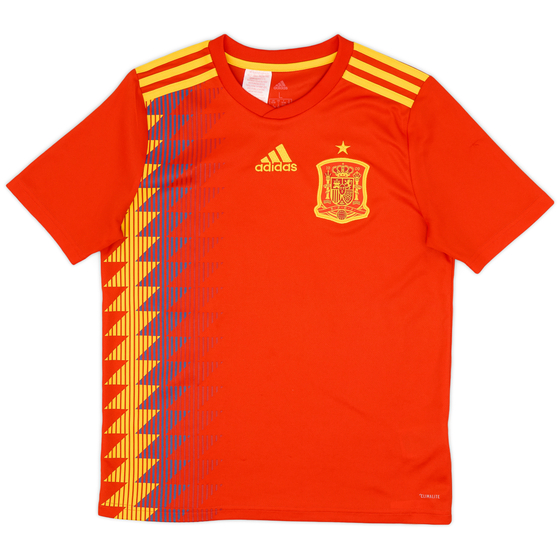 2018-19 Spain Home Shirt - 8/10 - (L.Boys)