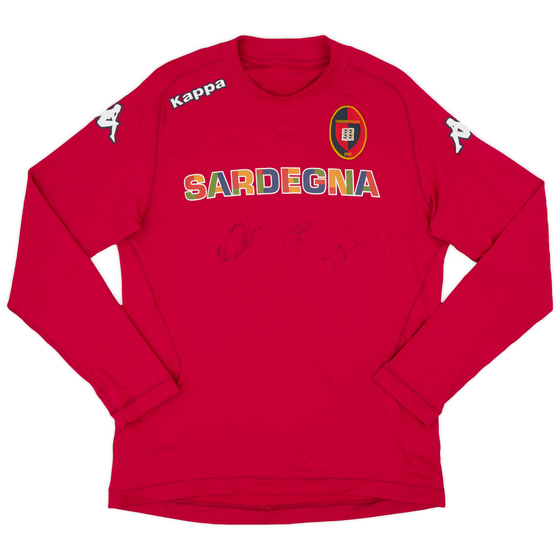2011-12 Cagliari 'Signed' Third L/S Shirt - 7/10 - (XL)