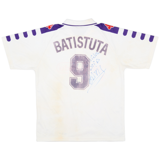 1998-99 Fiorentina Signed Away Shirt Batistuta #9 - 7/10 - (M)