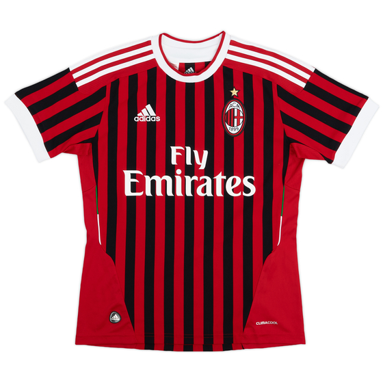 2011-12 AC Milan Home Shirt - 10/10 - (L.Boys)