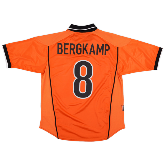 1998-00 Netherlands Home Shirt Bergkamp #8 - 7/10 - (M)