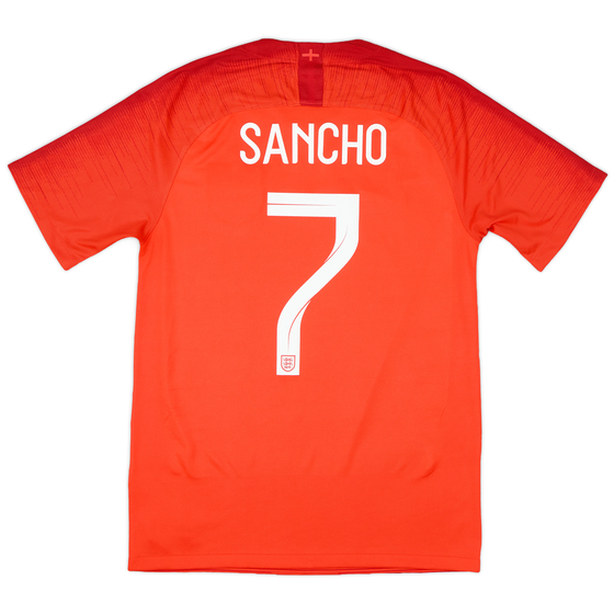 2018-19 England Away Shirt Sancho #7 - 10/10 - (L)