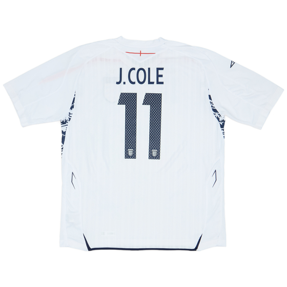 2007-09 England Home Shirt J.Cole #11 - 8/10 - (XXL)