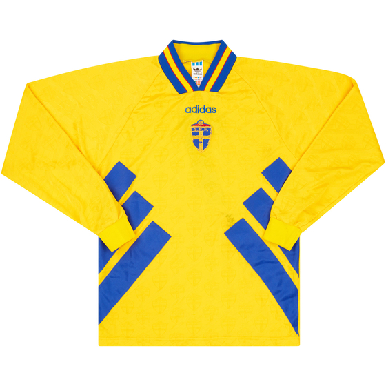 1994-96 Sweden Match Issue Home L/S Shirt #7 (Mild)