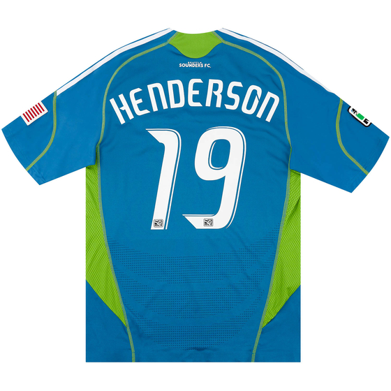 2009 Seattle Sounders Match Issue Away Shirt Henderson #19