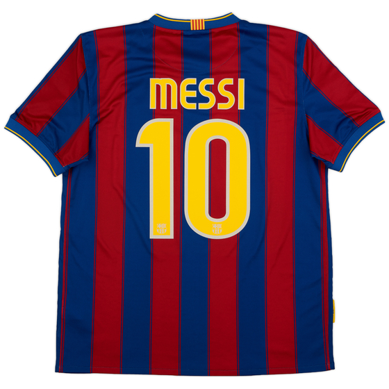 2009-10 Barcelona Home Shirt Messi #10 - 9/10 - (L)