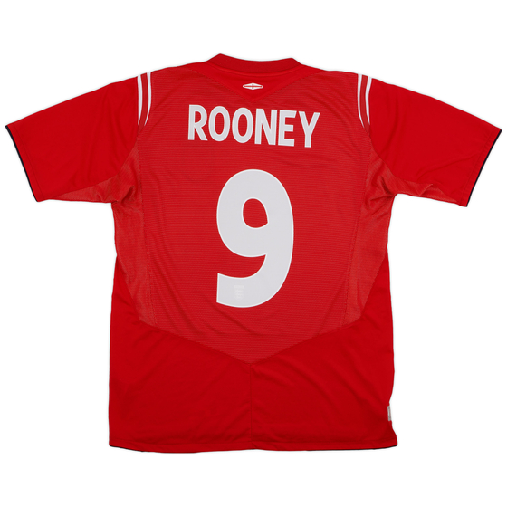 2004-06 England Away Shirt Rooney #9 - 9/10 - (M)
