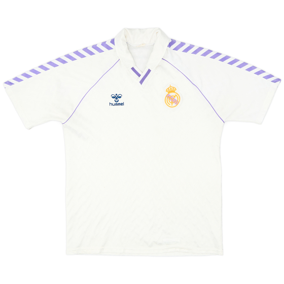 1986-88 Real Madrid Home Shirt - 8/10 - (L)
