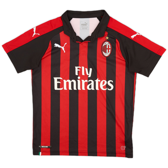 2018-19 AC Milan Home Shirt - 8/10 - (L.Boys)