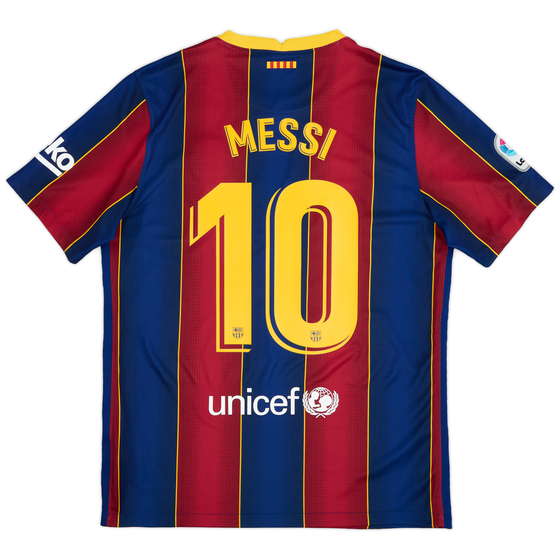 2020-21 Barcelona Home Shirt Messi #10 - 9/10 - (L)