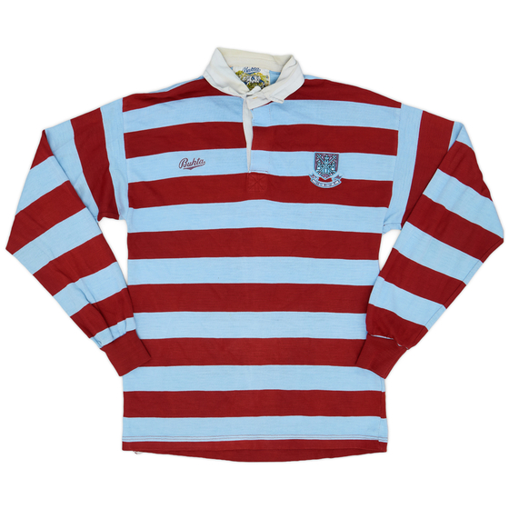 1990-92 West Ham Bukta Rugby Polo L/S Shirt - 7/10 - (L)