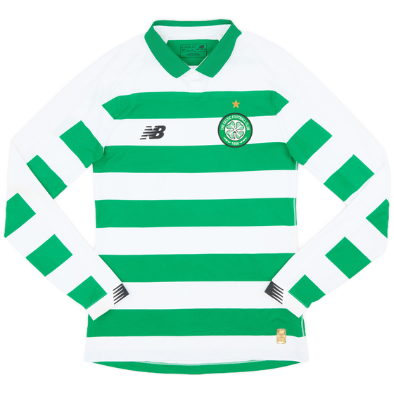 2019-20 Celtic Home L/S Shirt - 8/10 - (M)