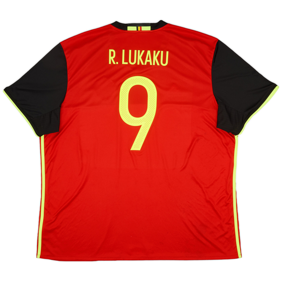 2016-17 Belgium Home Shirt Lukaku #9 - 8/10 - (3XL)