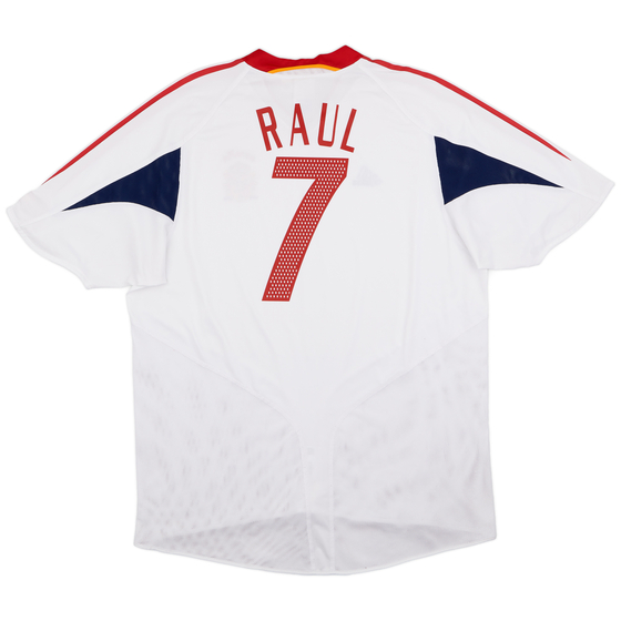 2004-06 Spain Away Shirt Raul #7 - 9/10 - (XXL)