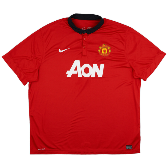 2013-14 Manchester United Home Shirt - 9/10 - (3XL)