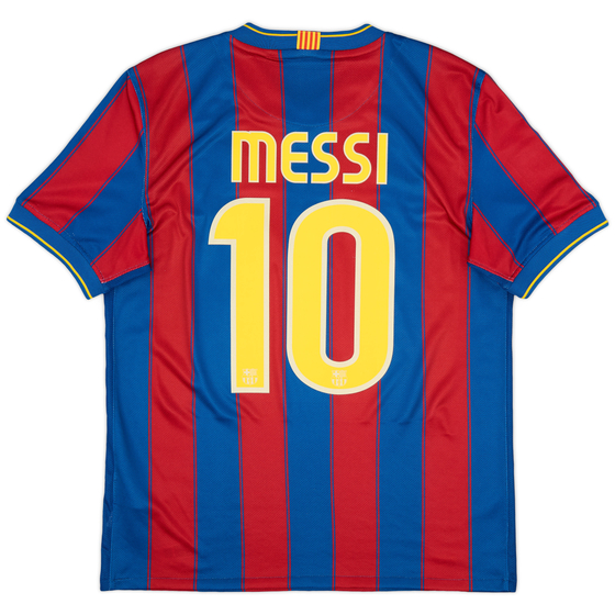 2009-10 Barcelona Home Shirt Messi #10 - 9/10 - (M)
