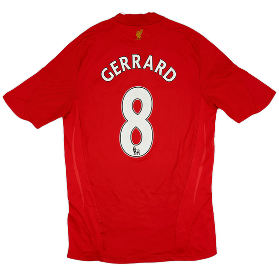 2008-10 Liverpool Home Shirt Gerrard #8 - 5/10 - (M)