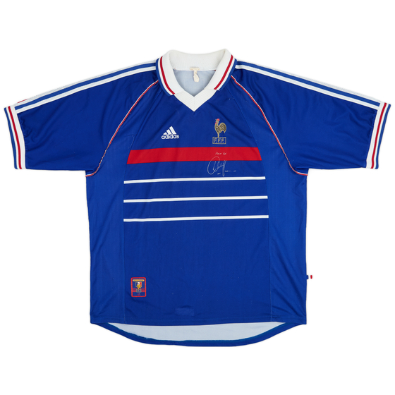 1998-00 France 'Pour Toi Youri Djorkaeff' Home Shirt - 6/10 - (XL)