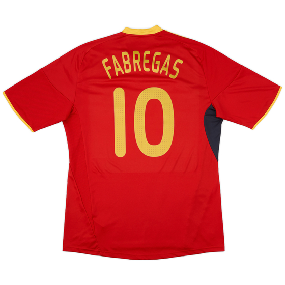 2009 Spain Home Shirt Fabregas #10 - 8/10 - (XL)
