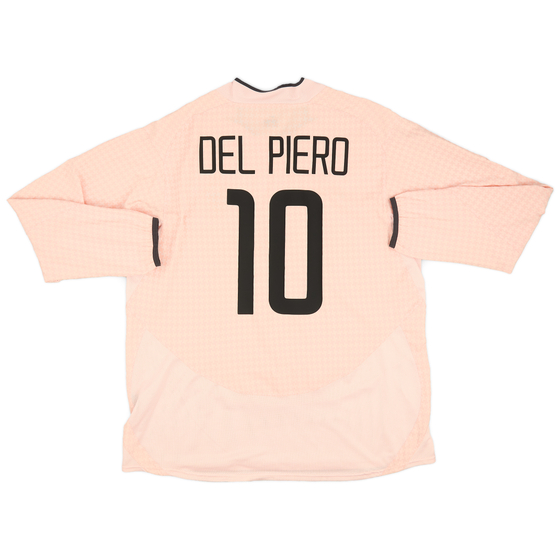 2003-04 Juventus Away L/S Shirt Del Piero #10 - 9/10 - (XL)