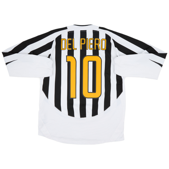 2003-04 Juventus Home L/S Shirt Del Piero #10 - 7/10 - (L)