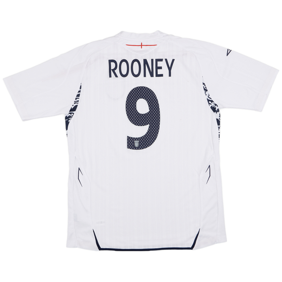 2007-09 England Home Shirt Rooney #9 - 5/10 - (L)