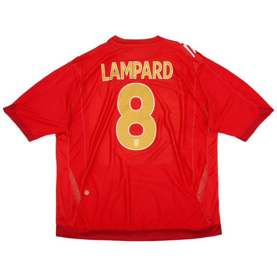 2006-08 England Away Shirt Lampard #8 - 7/10 - (3XL)