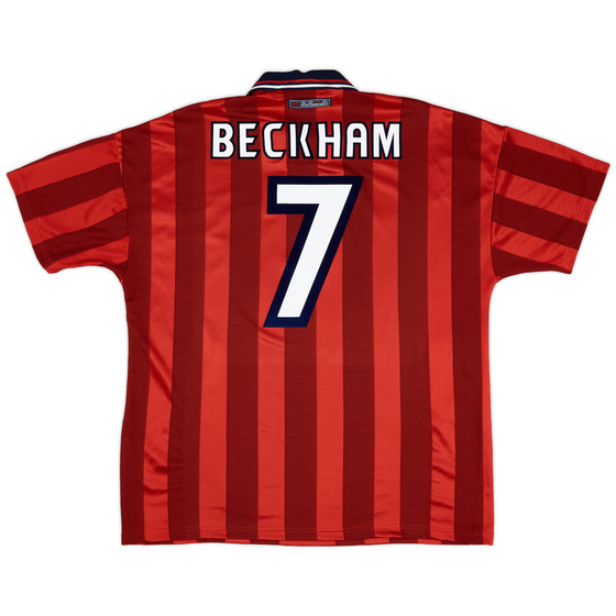 1997-99 England Away Shirt Beckham #7