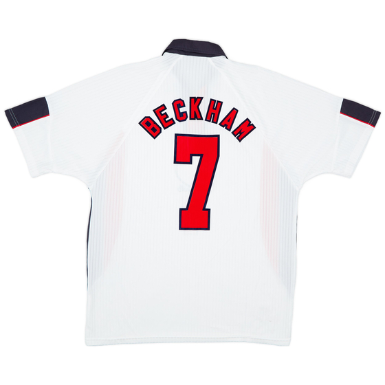 1997-99 England Home Shirt Beckham #7