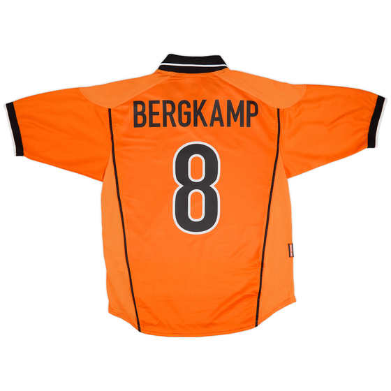 1998-00 Netherlands Home Shirt Bergkamp #8 - 9/10 - (M)