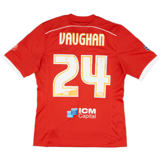 2014-15 Nottingham Forest Match Issue Home Shirt Vaughan #24