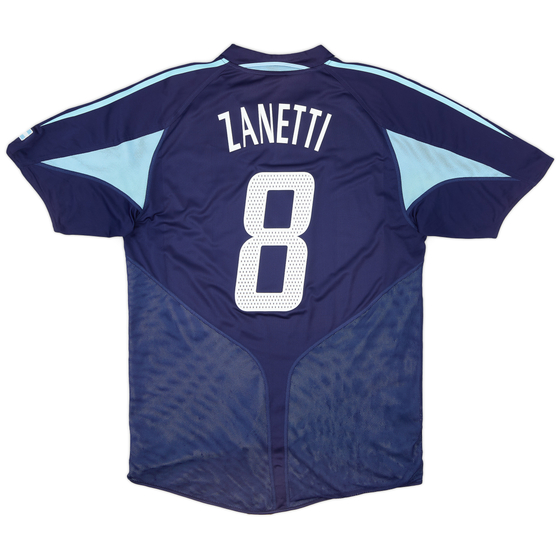 2004-05 Argentina Away Shirt Zanetti #8 - 9/10 - (L)