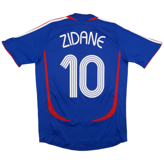 2006-07 France Home Shirt Zidane #10 - 8/10 - (L)