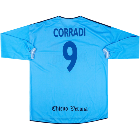 2001-02 Chiveo Verona Match Issue Third L/S Shirt Corradi #9